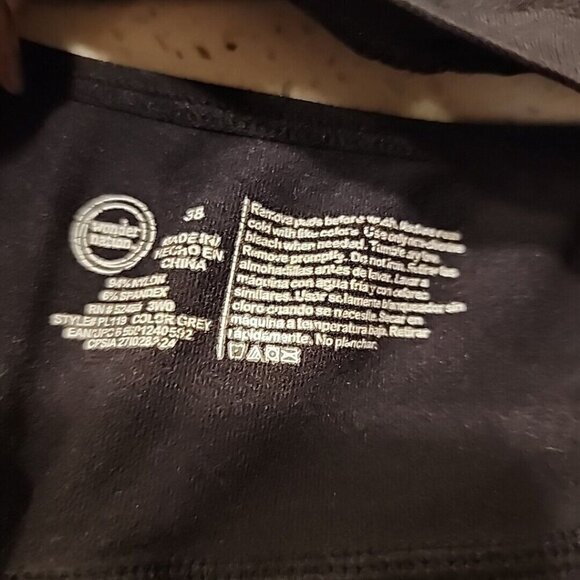 Wonder Nation Training Bra 36 Black Nude Removable Pads Set Of 2 - Picture 3 of 4